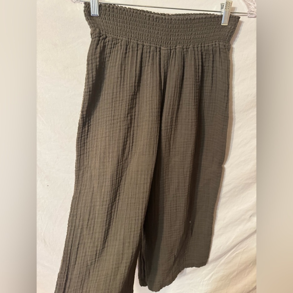 Brown Wide-Leg Pants